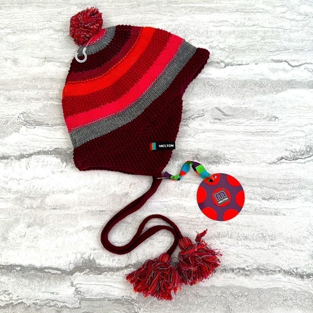 MELTON Infant Knit Flap Hat
